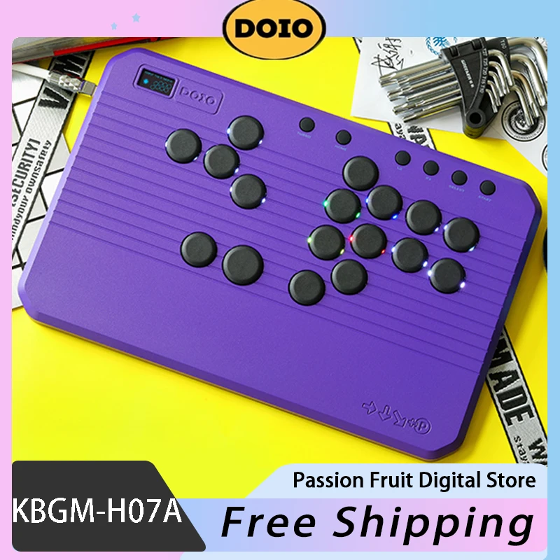 DOIO HITBOX технические механические клавиатуры из алюминиевого сплава OLED экран