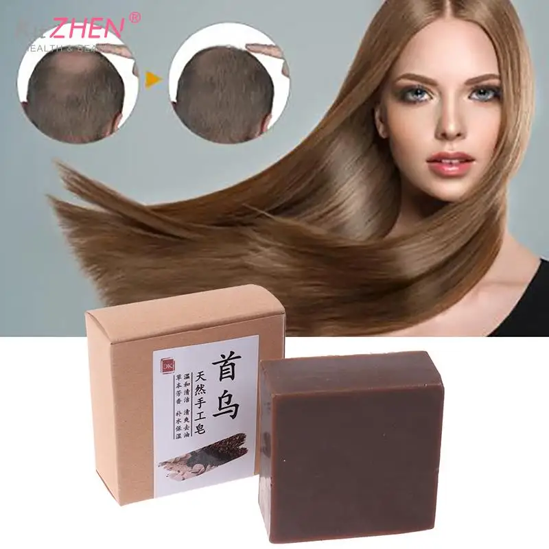 Новинка 1 шт. эссенция Polygonum для затемнения волос шампунь бар мыло натуральный