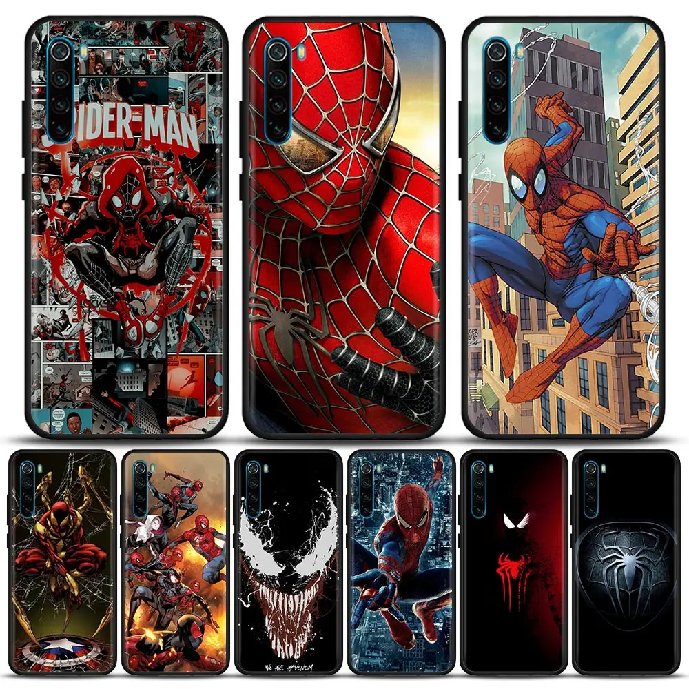 

Venom Spider-man Marvel Silicone Phone Case For Xiaomi Redmi 9 9C NFC 9T 10 10C 7 8 K40 K50 Pro Plus Soft Shell Cover Cases