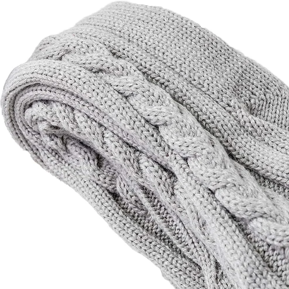 Теплые чулки выше колена вязаные высокие носки до бедра удлиненные зимние