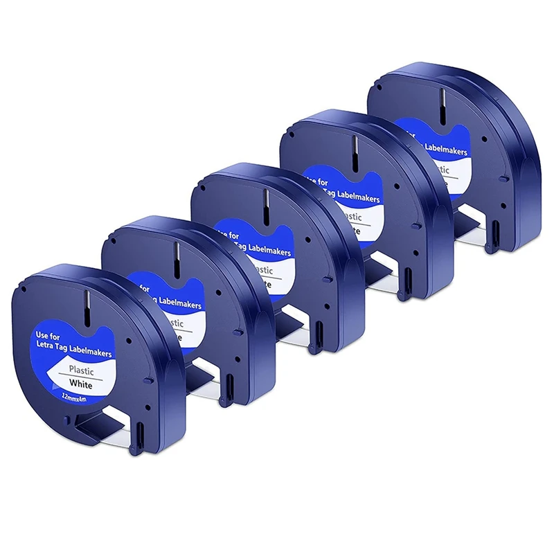 

5 шт./упаковка, пластиковые этикетки для DYMO Letratag