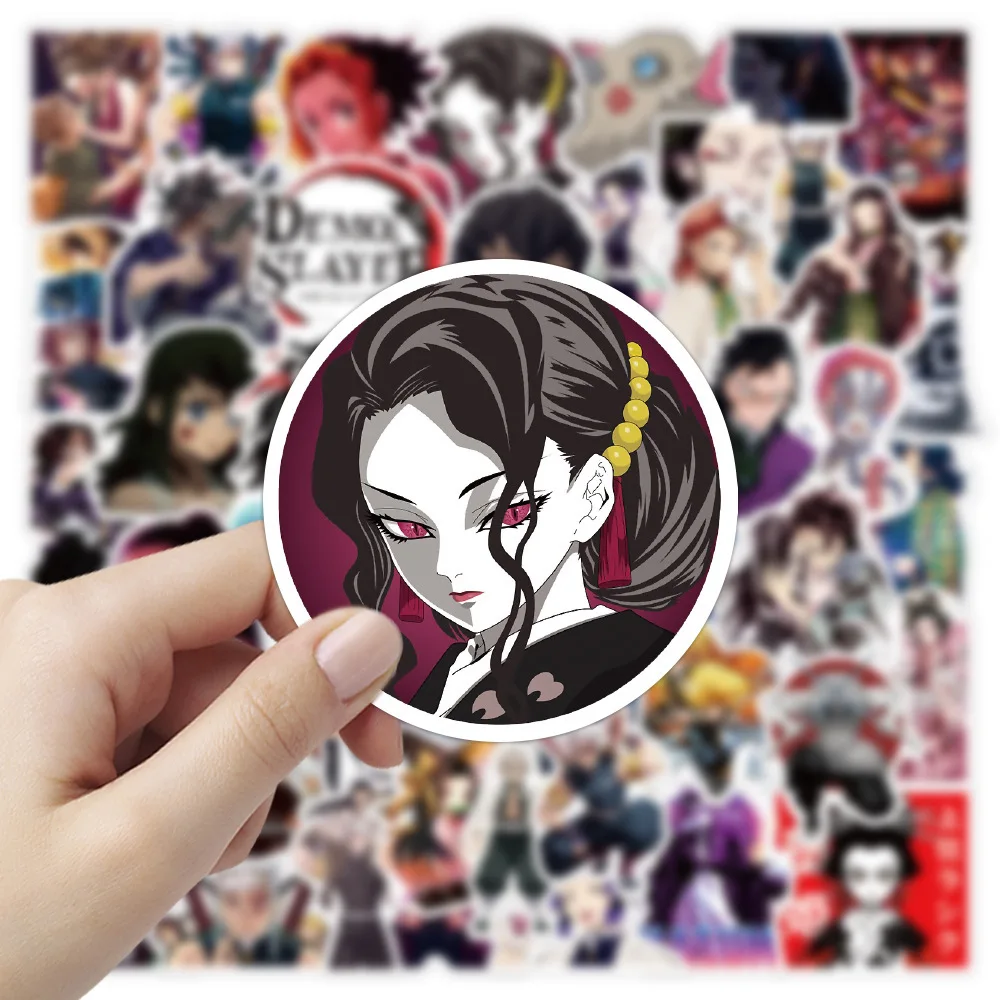 

50 New Ghost Killing Blades You Guo Pian Anime Stickers Suitcase Scooter Waterproof Stickers Computer DIY Toys Kawaii Gifts