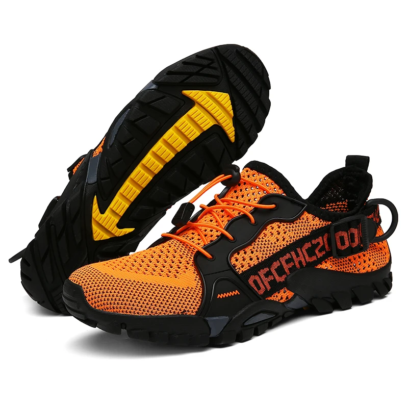 Breathable Mesh Hiking Shoes Men Size 36-49 Outdoor Trail Trekking Mountain Climbing Sports Shoes Mens Sneakers Male Summer