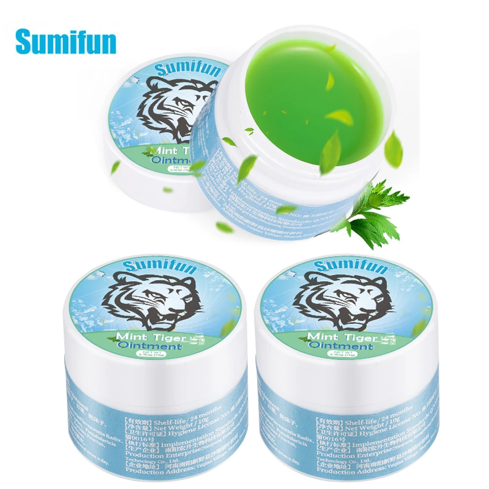 

1/2/3Pcs Sumifun Tiger Balm Headache Pain Relief Cream Treat Anti-Itching Mosquitoes Bites Muscle Back Arthritis Health Care