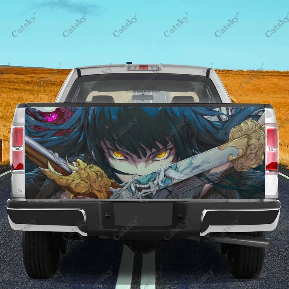 

Anime Samurai Girl Car stickers truck rear tail modification painting suitable for truck pain packaging accessories decals