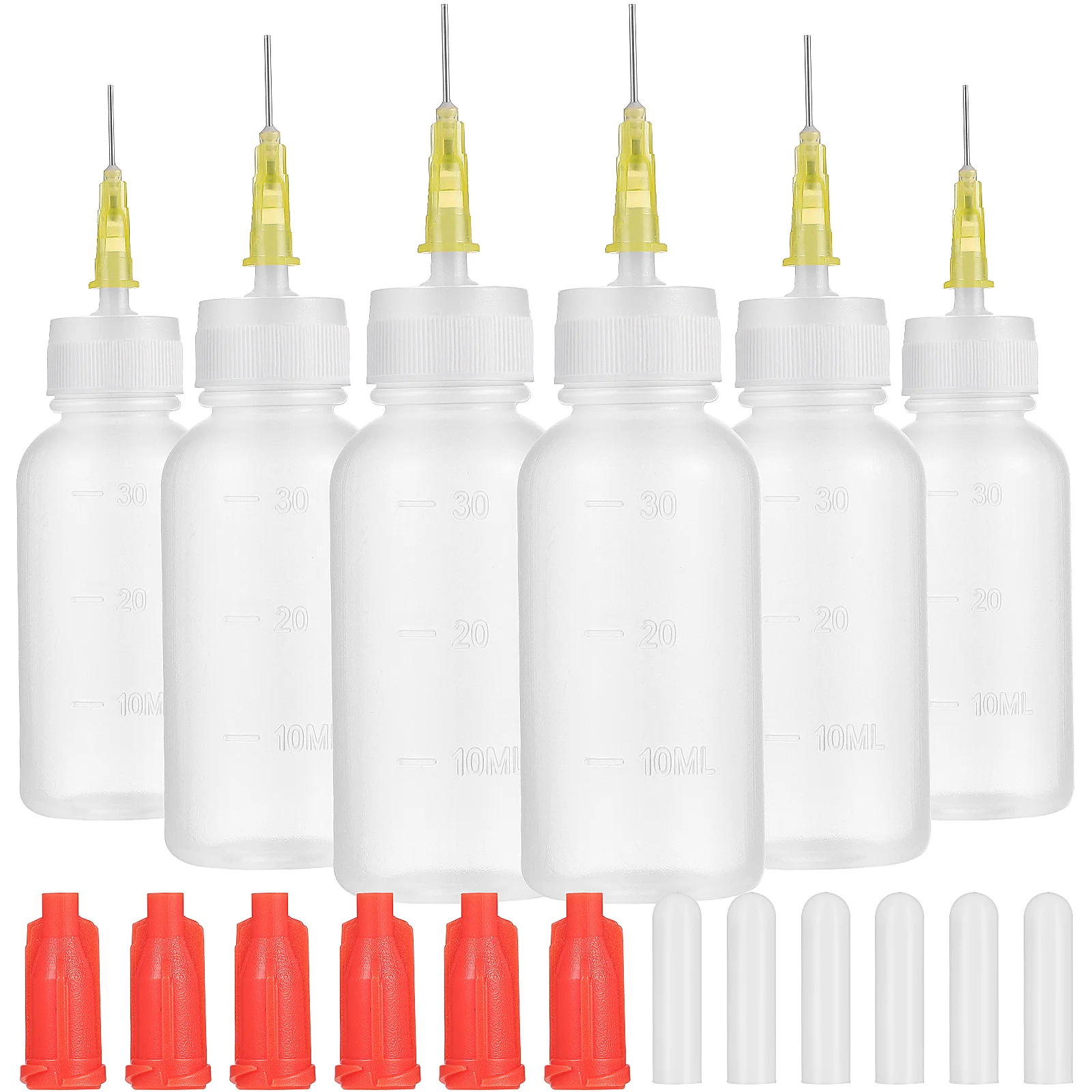 

6 Sets of Convenient Portable Multi-function Glue Dispenser Bottle Liquid Flux Dispenser Applicator Precision Tip Squeeze Bottle