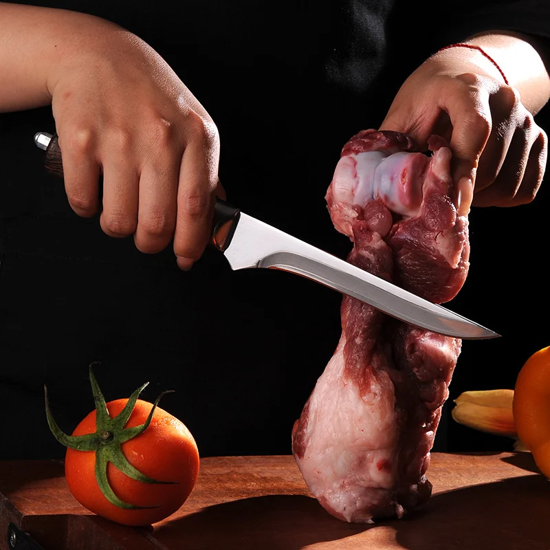 Professional meat Butcher knife Seiko Fleshing Shaving bone dividing Kitchen sharp Damascus Steel boning