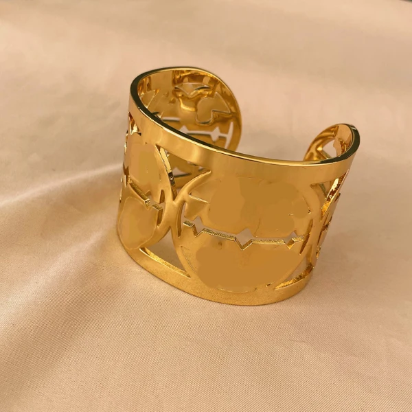 

Europe and the United States hot-selling S925 fashion trend all-match simple and exquisite wide version semi-arc Bangles jewelry