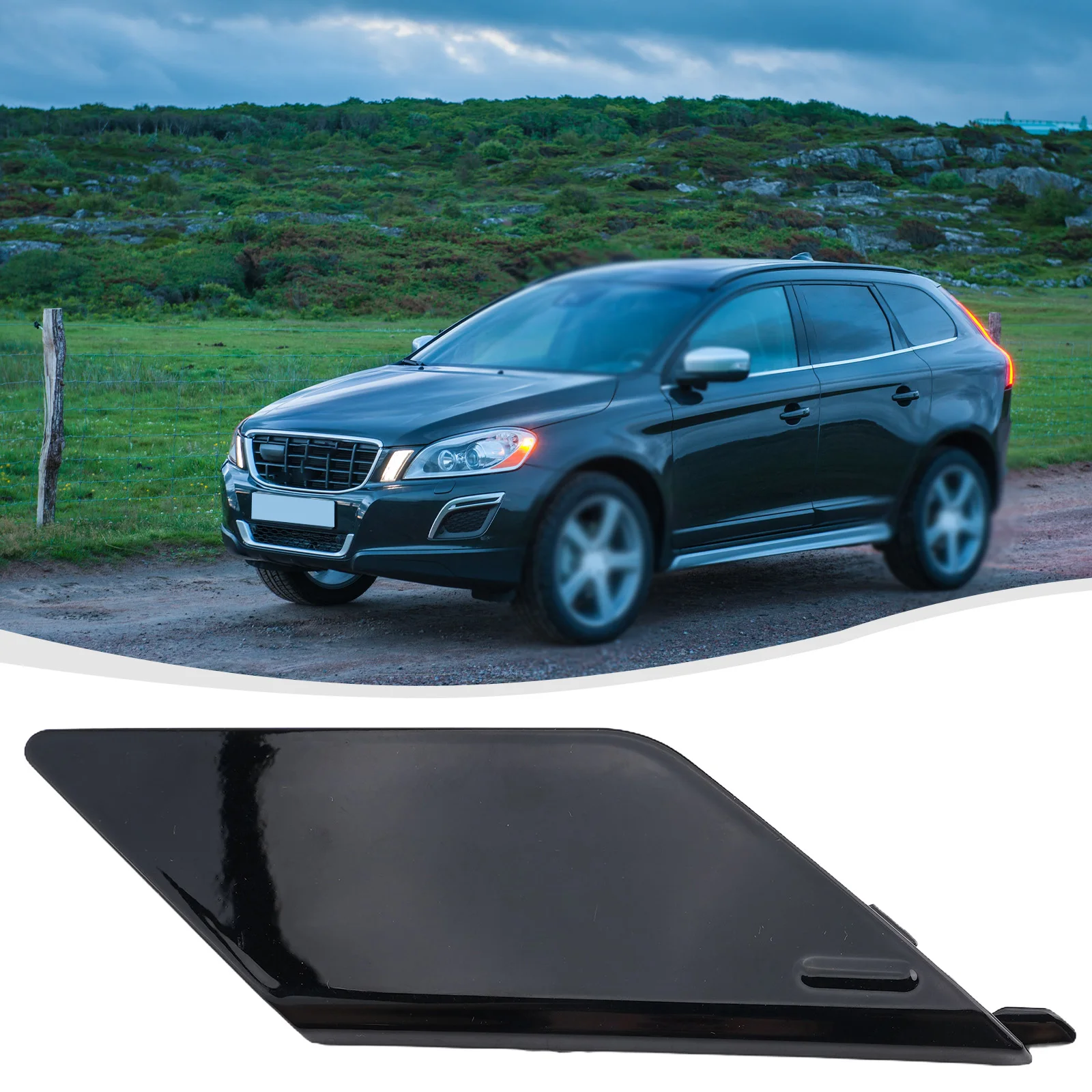 

1 шт., черный задний бампер, фаркоп, крышка, для VOLVO-для XC60-2018-2023 31449210 39849034 Прямая замена