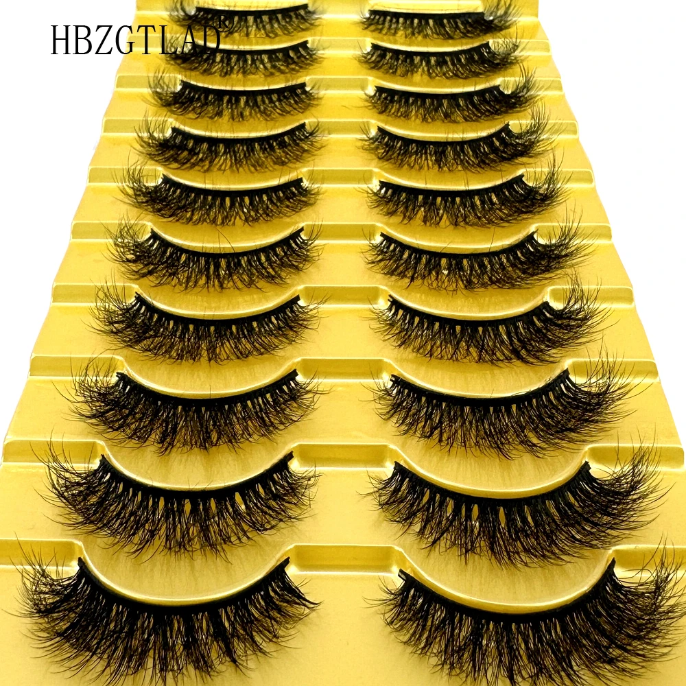 10 Styles 10 pairs natural long 3D mink false eyelashes fake lashes makeup kit Mink Lashes extension eye lashes short eyelashes