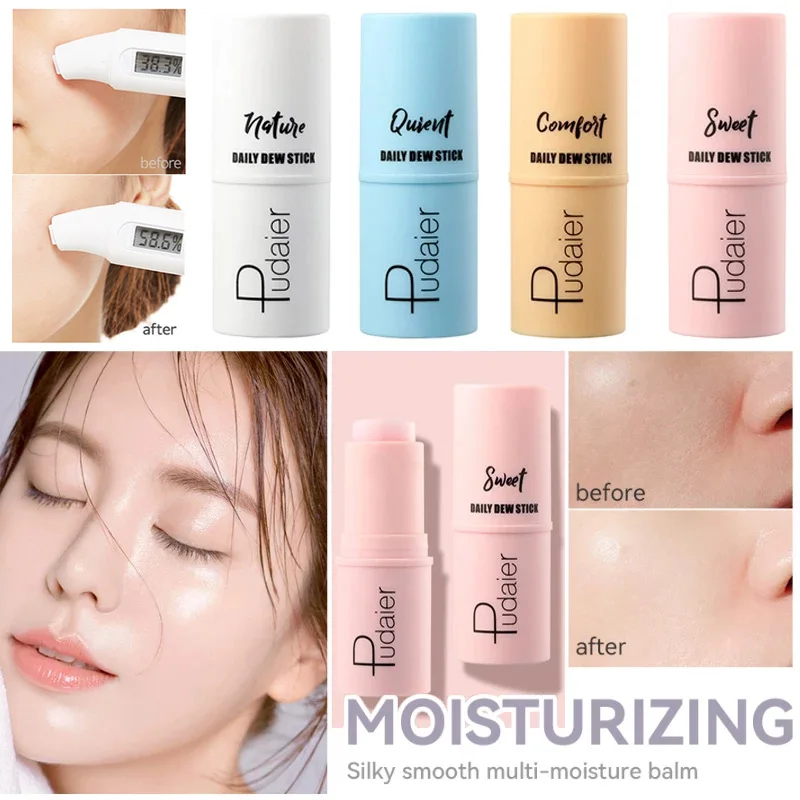 

Collagen Multi Balm Stick Anti-Cracking Facial Moisturizer Base Cream Stick Face Balm Face Skin Care Cream Brighten Daily Makeup