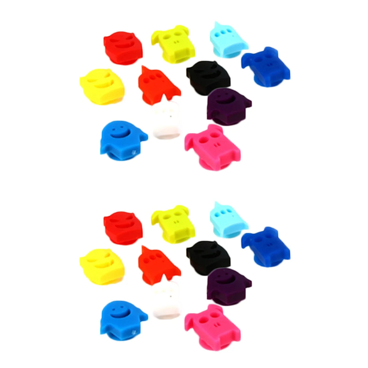 

24 Pcs Cup Marker Suction Glasses Recognizer Tools Cups Silicone Label Sucker