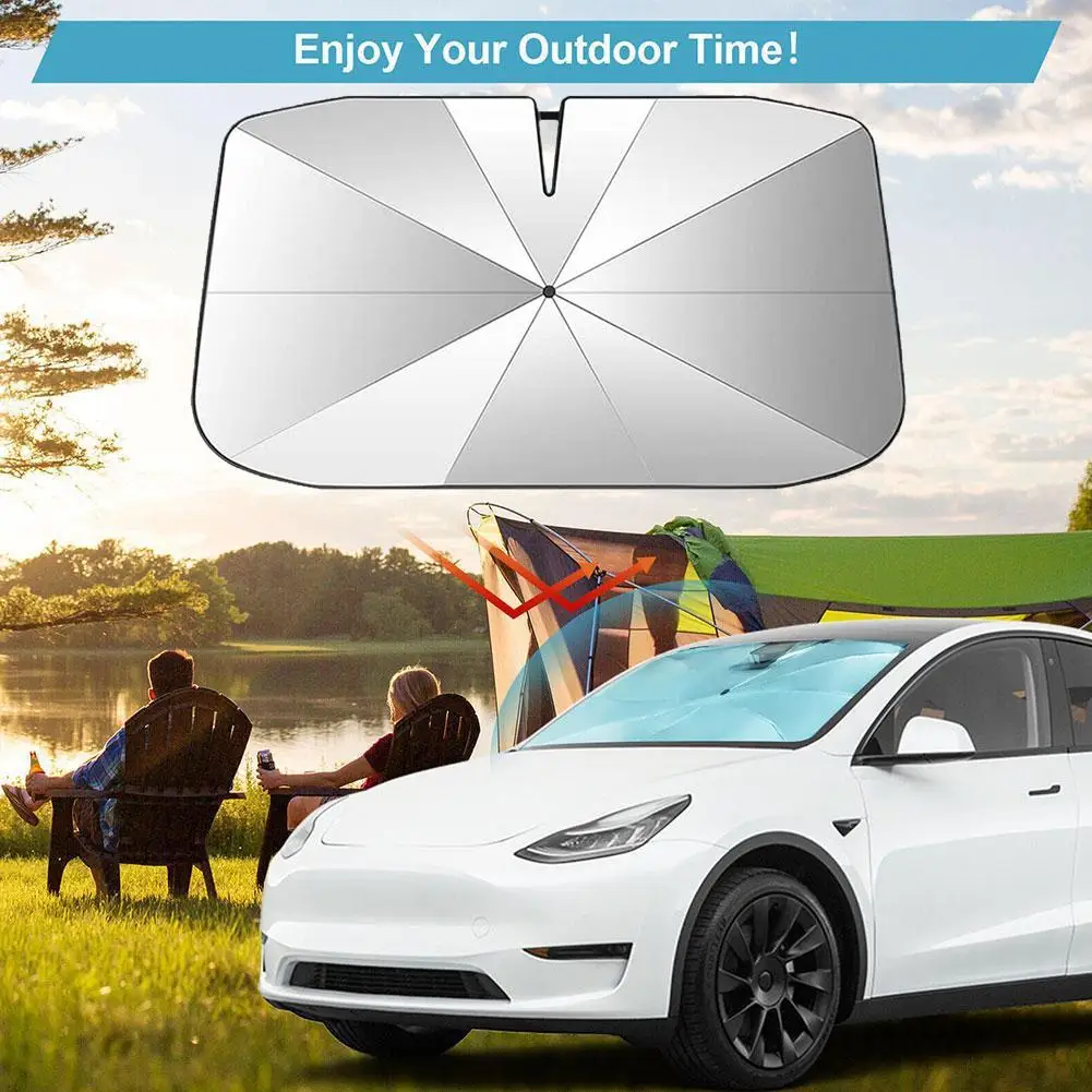 

Foldable Car Sun Umbrella Shades Car Sunshade Windshield Protection Accessories Shade Front Sun Summer Umbrella Foldable Pa R8E3