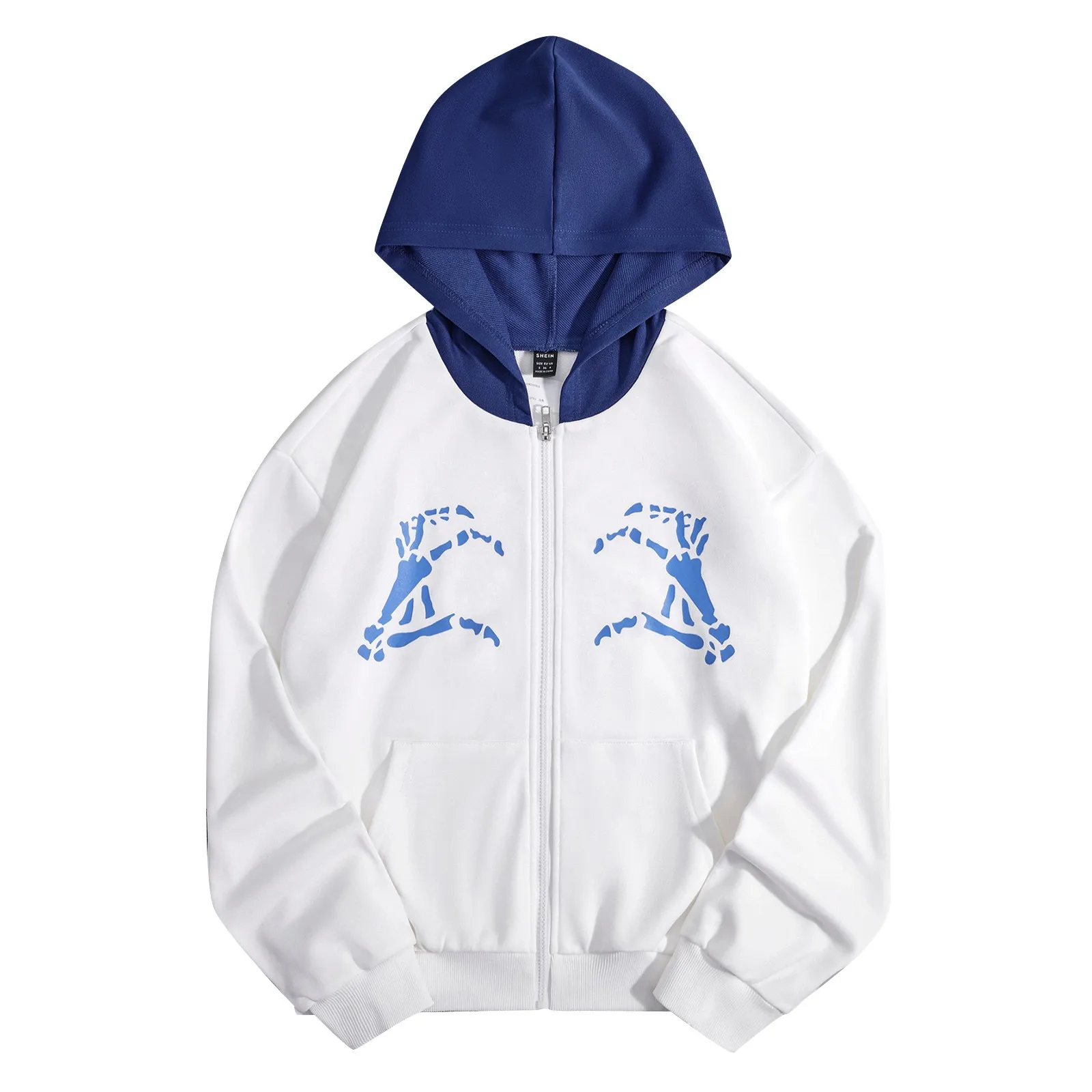 

under $10 Loose Zip Hoodie Women's Printed Sweatshirt Solid Sweatshirt Long Hoodies Women
