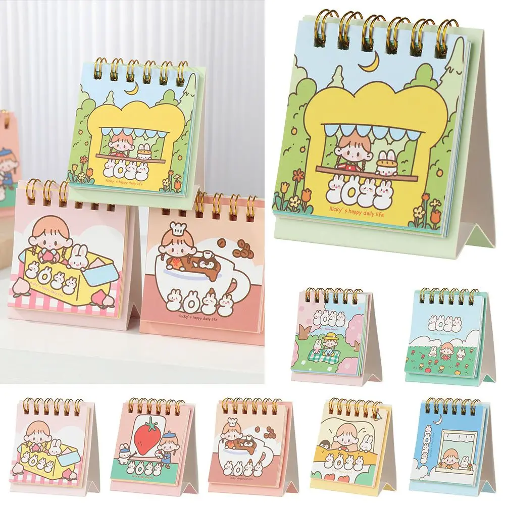 

Home Portable Yearly Agenda Organizer Desktop Ornaments Desk Calendar Cute Mini