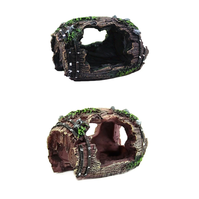 Фотофон для аквариума искусственная пещера украшения из смолы простой в