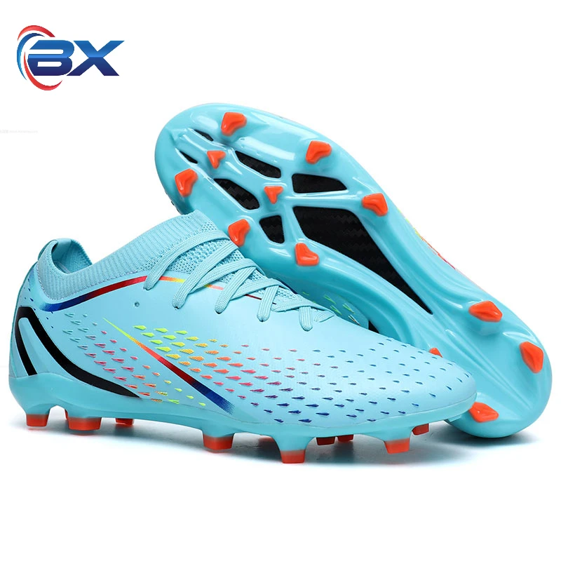 

New Men Soccer Shoes TF/FG High/Low Ankle Football Boots Male Outdoor Non-slip Grass Multicolor Training Match Sneakers EUR35-45