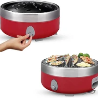portable tabletop smokeless charcoal grill with carry bag easy for carry and go out for a picnic ideal for traveling