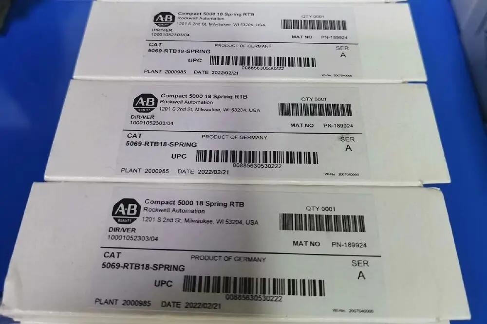 

New Allen-Bradley 5069-RTB18-Spring Compact 5000 18 Spring RTB