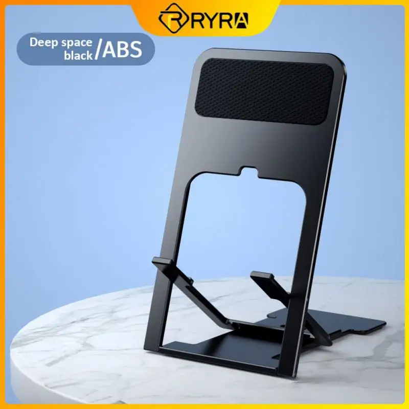 

RYRA Desktop Mobile Phone Stand Bracket Multi-Angle Folding Phone Holder Hollow Plastic Car Mobile Support Phone Accessories