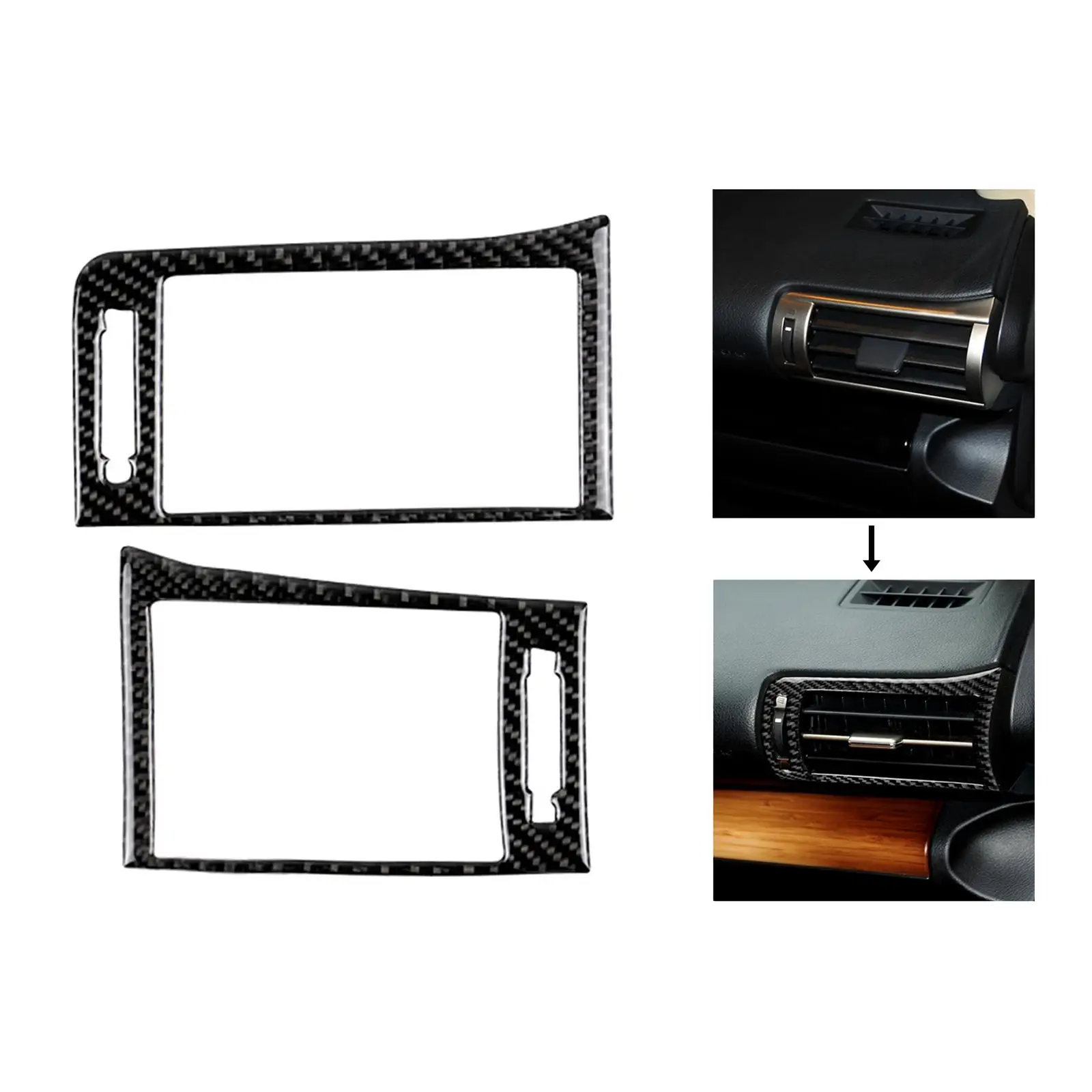 

Side Air Condition Vent Cover Trim Sticker Decal Fits for Lexus IS250 IS350 2014-18