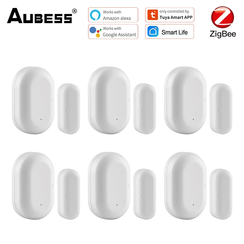 

Door Gate Sensor Battery Powered Tuya App Window Door Detector Wireless Real-time Remote Monitoring Smart Window Sensor
