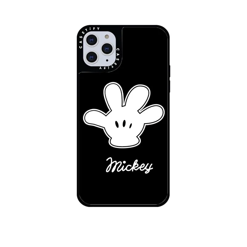 

CASETIFY Mickey Palm Mirror Case For IPhone 11 12 13 14ProMax 11 12 13 14Pro XsMax XR 6S 7 8 SE 7P 8P 14Plus Back Cover E0526