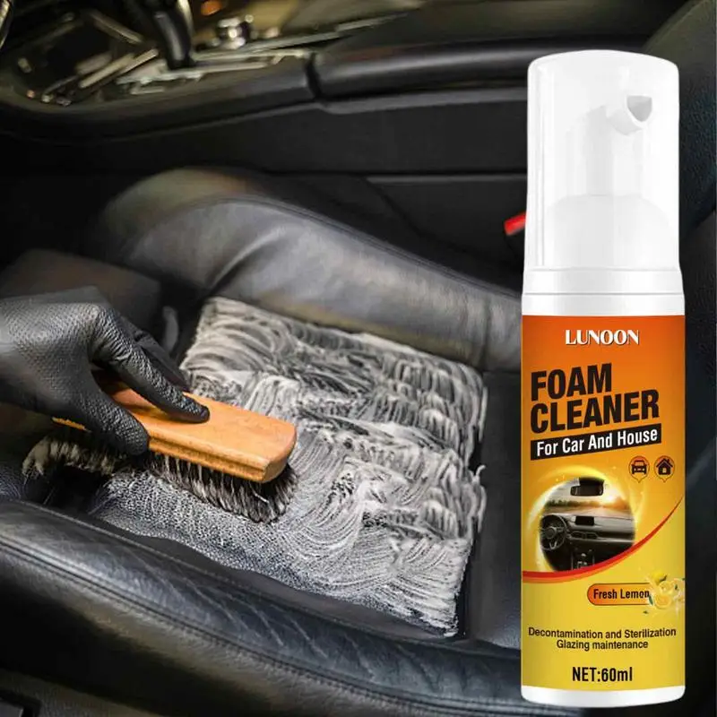 

Foam Cleaner Spray For Car Interior Ceiling Leather Clean Agent Multipurpose Foam Strong Dust Remover Decontamination Cleaners
