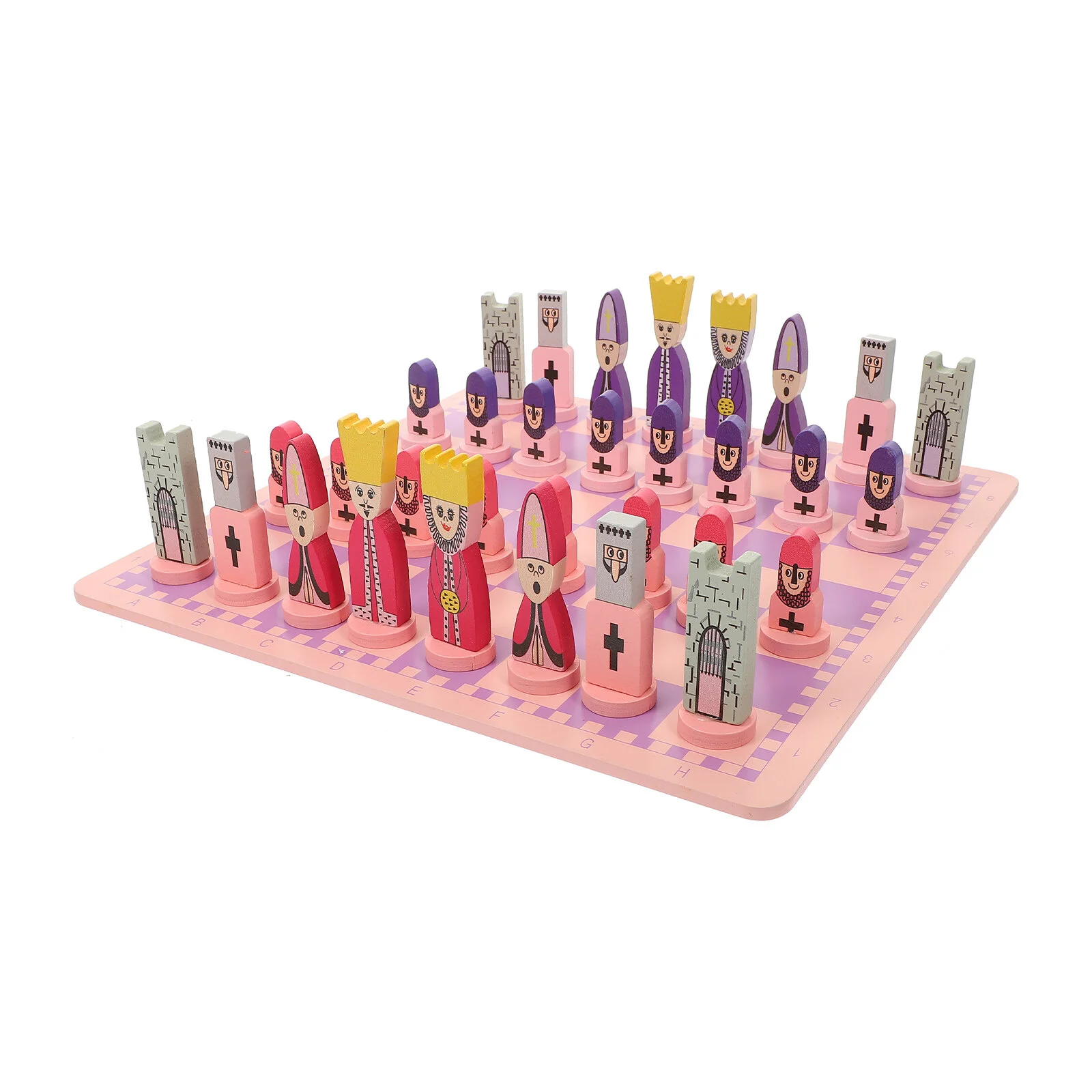 

1 Set of Children Chess Board Toys Funny Kids Adults Travel Chess Set Educational Chess