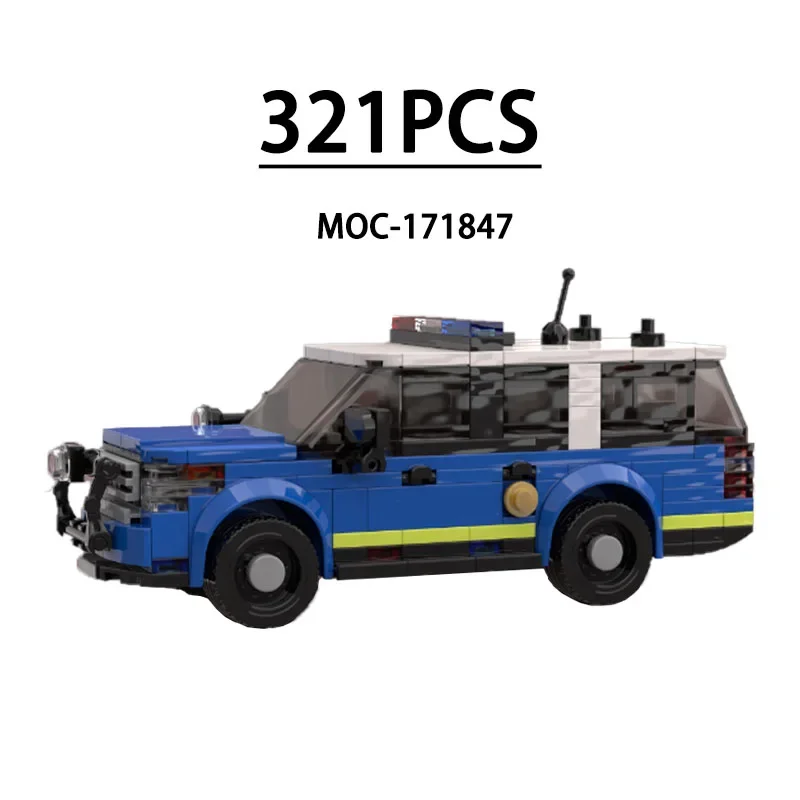 Классический пользовательский MOC- 171847 Автомобиль Interceptor полицейская машина