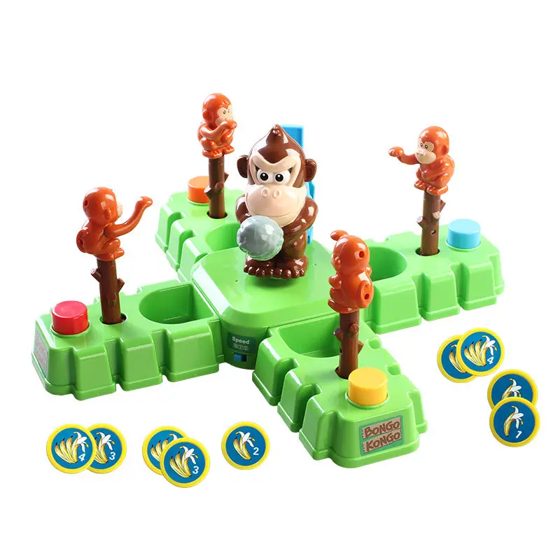 Настольная игра Bongo Konko Monkey Treasure Battle: интерактивная развивающая игрушка для родителей и детей, для семейных вечеринок, соревнований между детьми и взрослыми (art.: 3920d91e2cc64) - 3920d91e2cc64