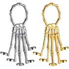 Браслет с черепом на Хэллоуин, панковский браслет на руку, эластичный регулируемый браслет с черепом, женский аксессуар для вечеринки, мужские ювелирные изделия, подарок