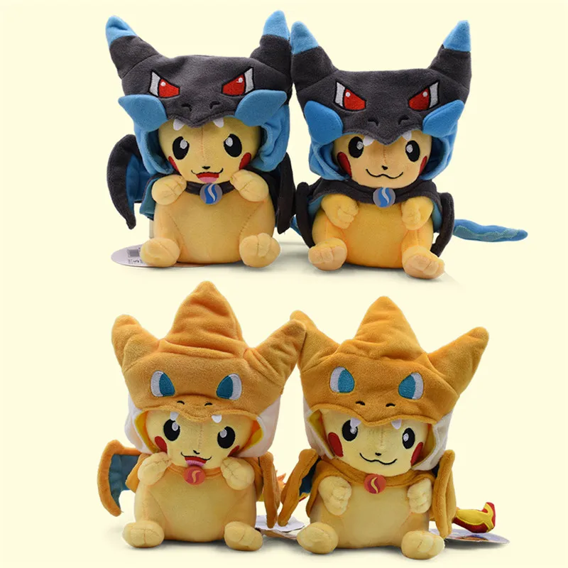 

23 см TAKARA TOMY Покемон Пикачу мультфильм Анимация Косплей желтая кукла Charizard для детей рождественские подарки