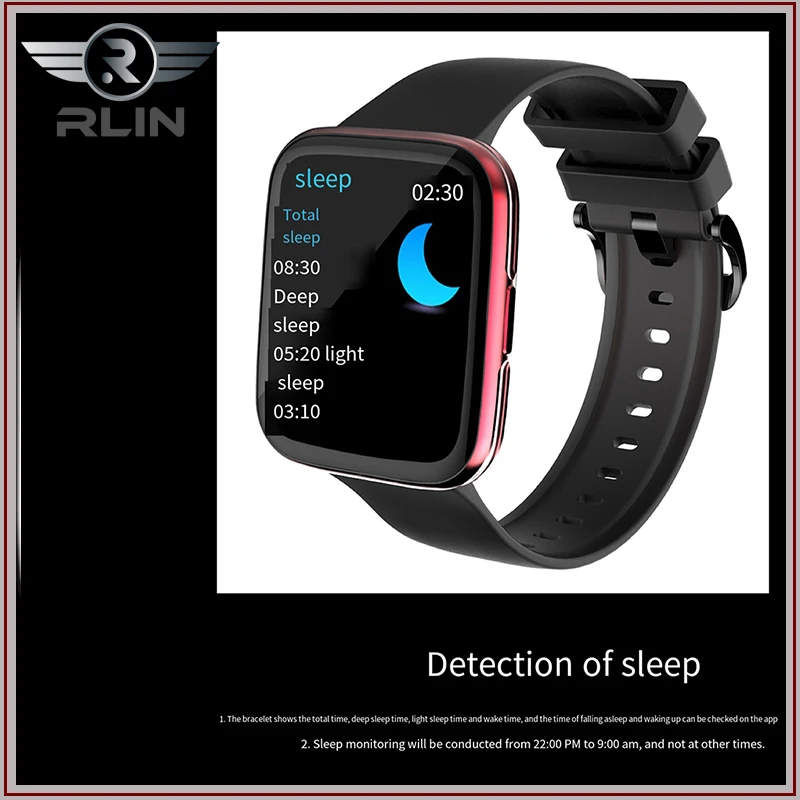 Новинка 2022 умные часы RLin с полным сенсорным экраном мужские несколькими