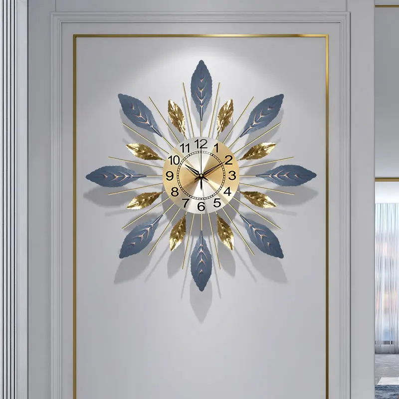 

Modern Design Wall Clock Decoration Living Room Luxury Silent Clock Mechanism For Room Nordic Horloge Murale Kitchen Clocks