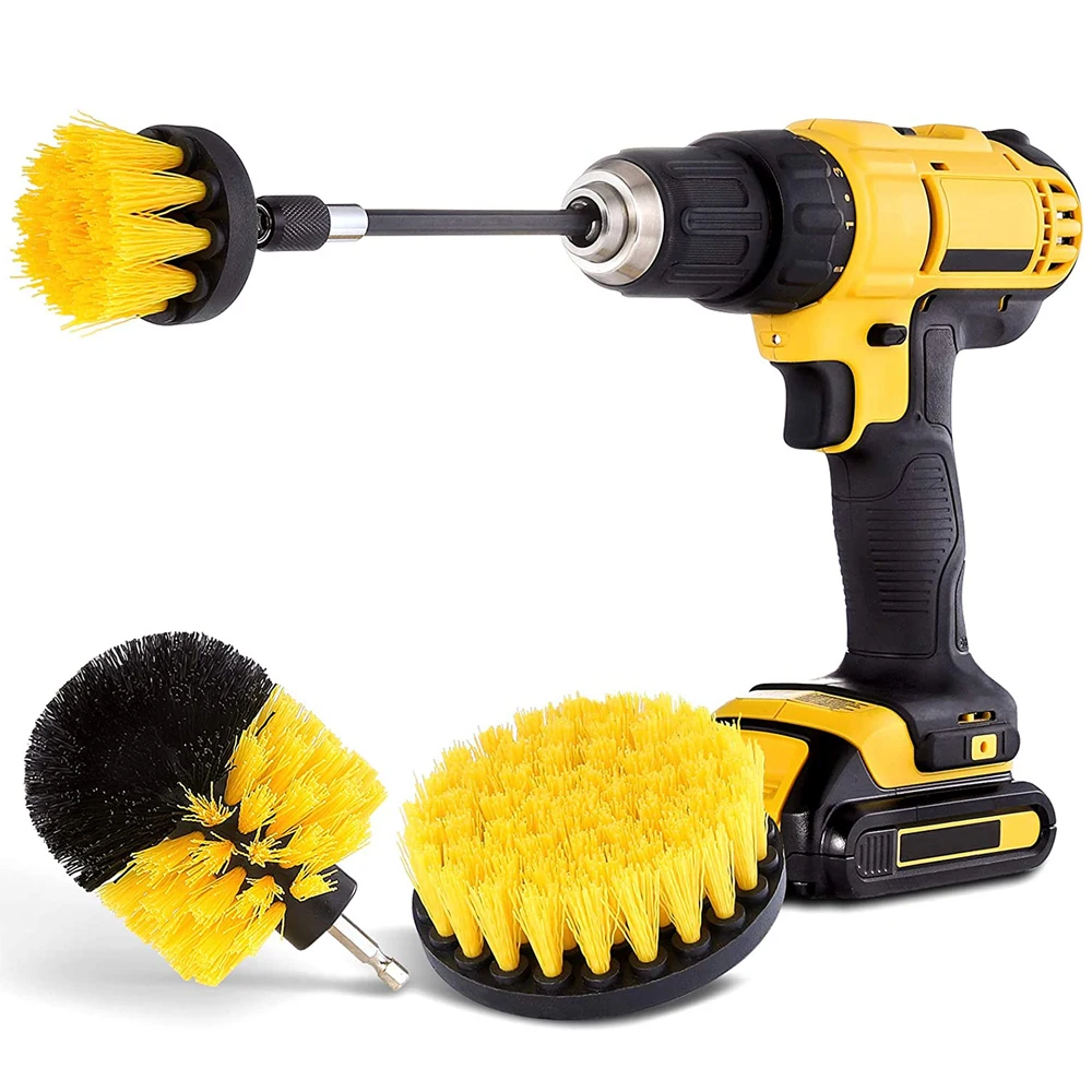 

1Pcs Drill Brush All Purpose Cleaner Scrubbing Brush for Bathroom Surface Grout Tile Tub Shower Kitchen Auto Care Cleaning Tools