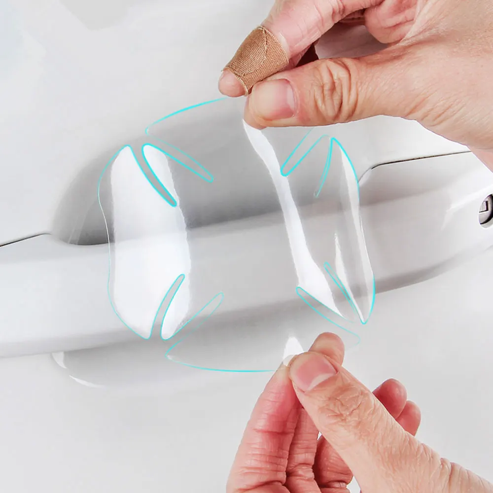 

4Pcs/Set Car Handle Protection Film Car Exterior Sticker for TOYOTA RAV4 C-HR for COROLLA CROWN for REIZ PRIUS for COROLLA VIOS