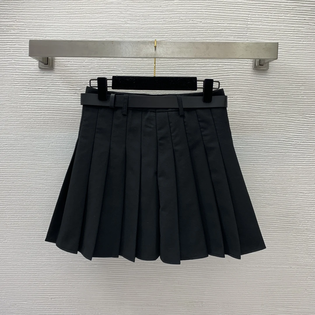 

Gray Skirt Ladies 2023 Summer Clothes Women's High Waist Harajuku Korean Style Black Mini Pleated Skirt For Uniform