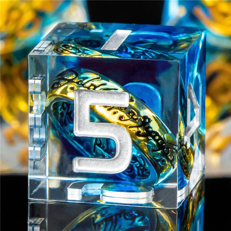 Набор костей KERWELLSI из смолы D &amp DND кости для ролевых игр Polyhedral Dungeon и Dragon 7