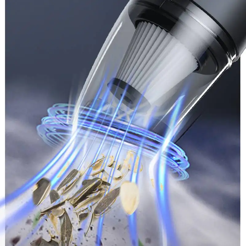 Автомобильный пылесос портативный для автомобиля бытовой двойного