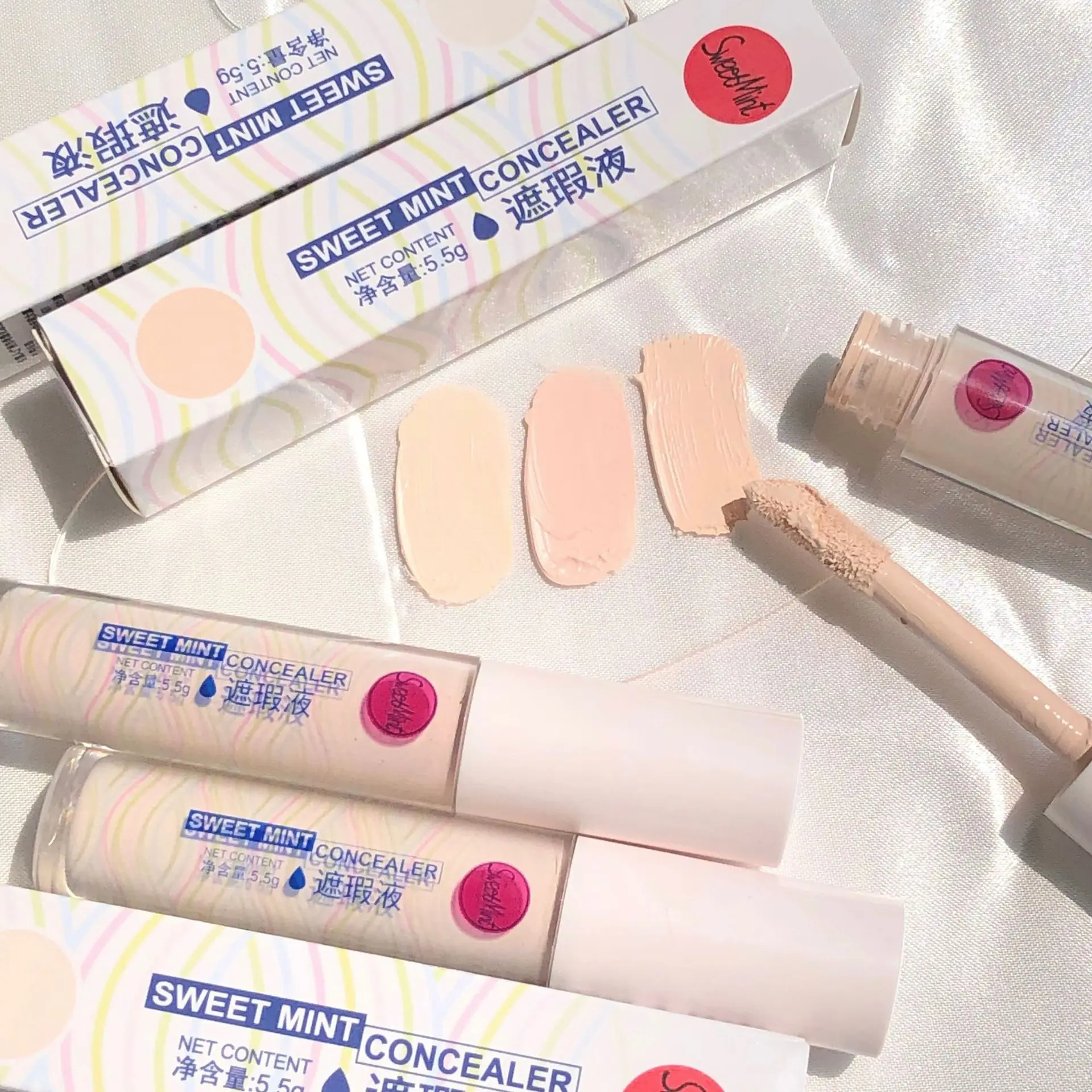 

sweet mint Matte Flawless Concealer Foundation Cream Professional Concealing Eye Dark Circle Long-lasting Face Cosmetics