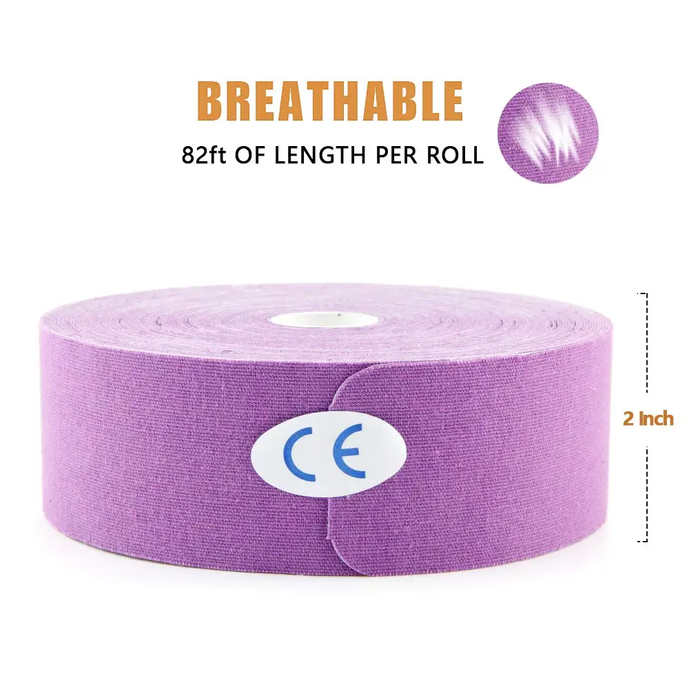 Дышащая кинезиологическая лента Sports эластичный бинт для мышц колена спортивное