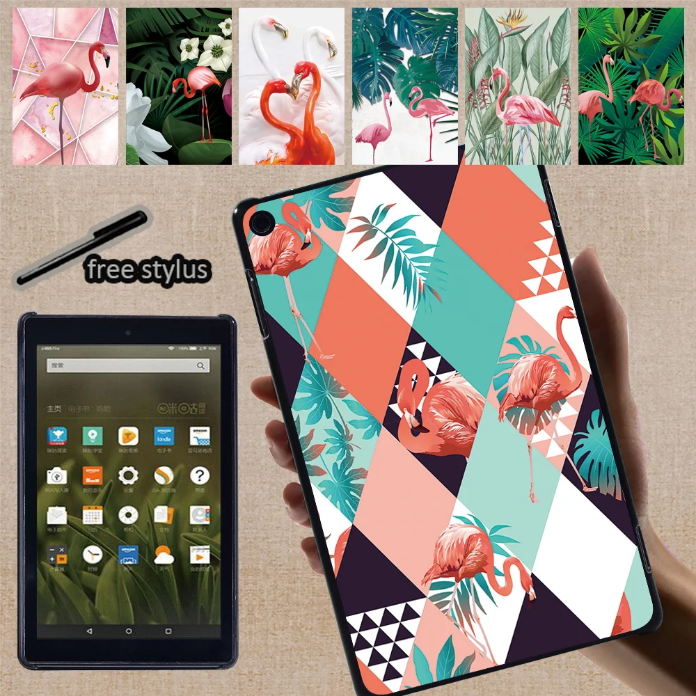 

Чехол для планшета HD 10 Plus Gen/5th/7th/9th/11th/Fire 7(5th 7th 9th)/ HD 8 plus Gen/6th/7th/8th/10th Flamingo Series