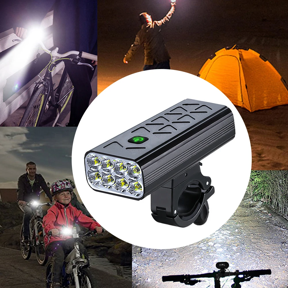 

LED Cycling Light USB Rechargeable Cycling Safety Warning Light 8000LM Cycling Taillight Super Bright Aluminum Alloy Accessories