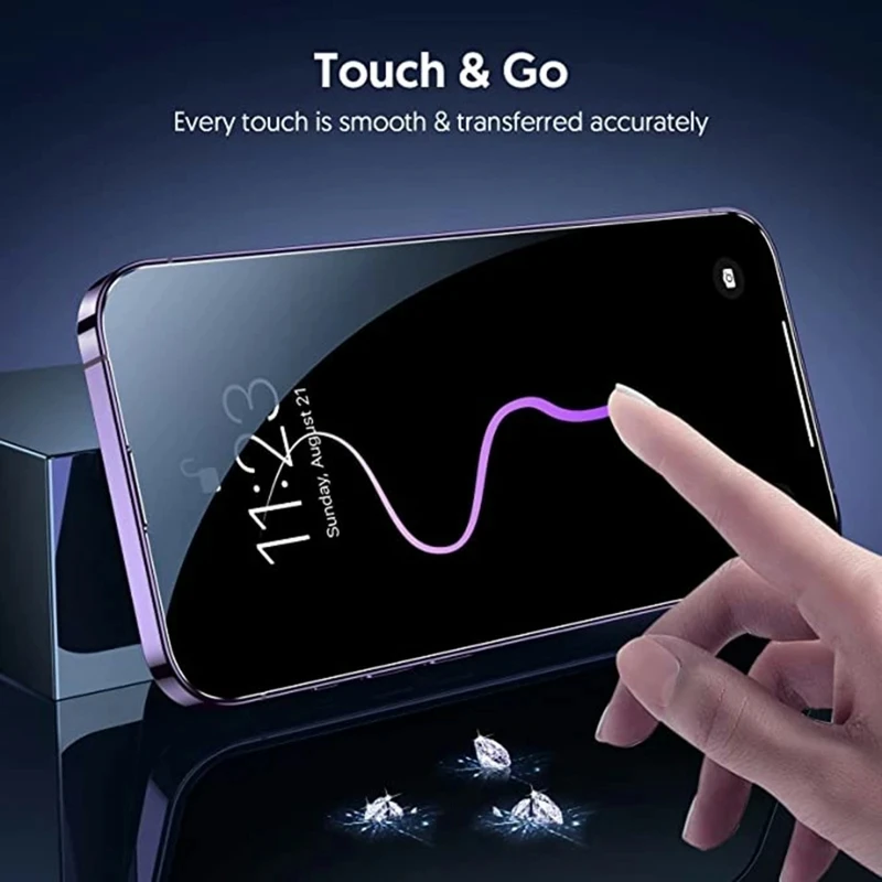 4PCS Screen Protector for IPhone 14 13 11 Pro Max Tempered Glass for IPhone 13 12 Mini 11 Pro 6 6S 7 8 Plus X XR XS Max SE Glass