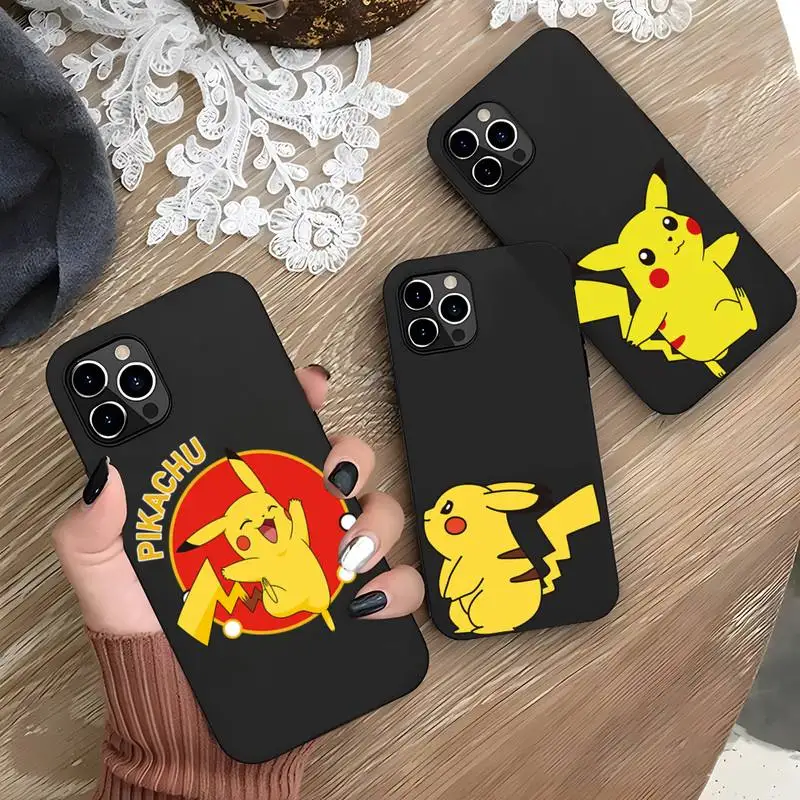 

Pokemon Pikachu Phone Case Funda Shell For IPhone 13 12 11 Pro Max Mini Xs X Xr 6 6s 7 8 Plus SE2020 Luxury Cover