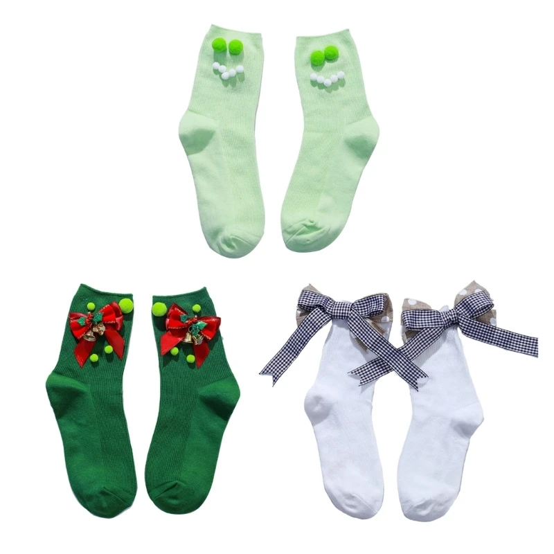 

Мультяшный бант зимние теплые чулки женские зимние ботинки для девочек