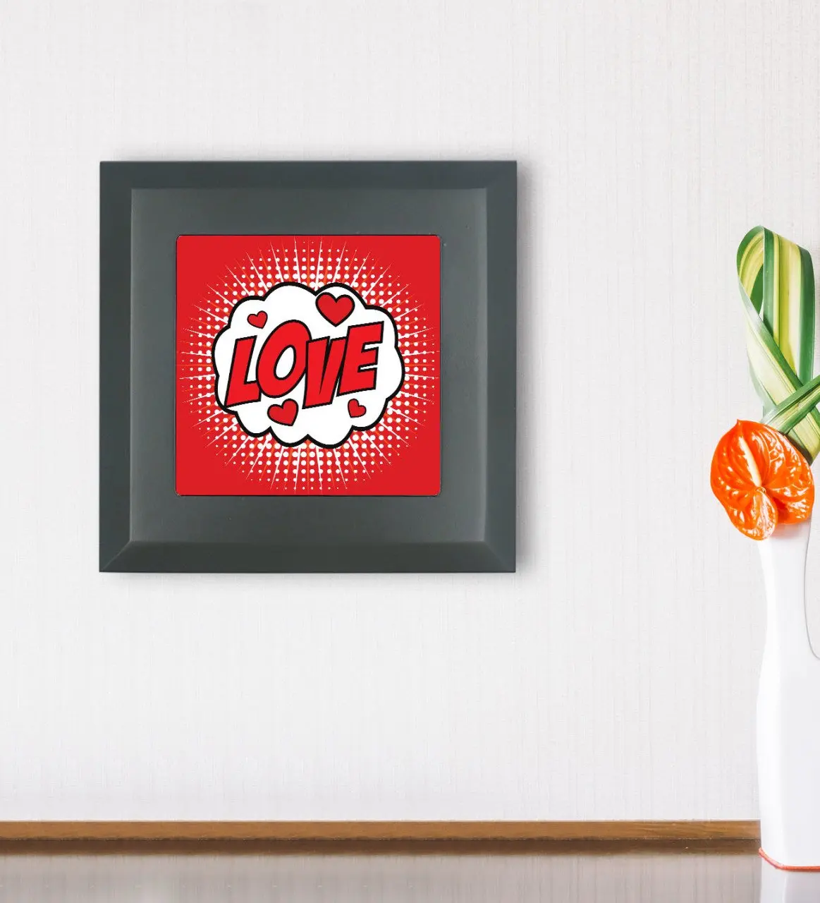 

BK подарок Pop Art Design дерево рамка каменная стена фотография