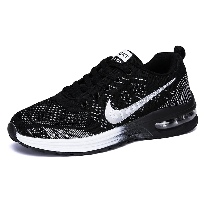 

2022 Breathable Mesh Running Shoes Lightweight Comfortable Sports Shoes Men Plus Size 45 Air Cushion Sneakers