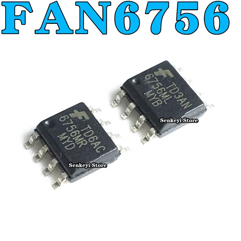 Новый оригинальный FAN6756MR 6756MR FAN6756 6756 мл патч MYB SOP-8 8 футов |